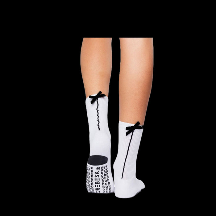 bow down, pin-up pilates socks