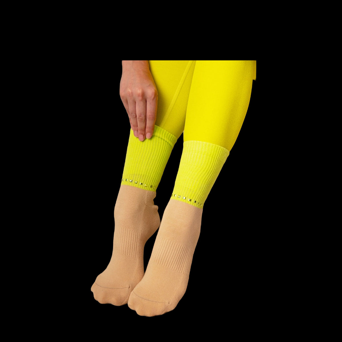 pretty pretty studded pilates socks