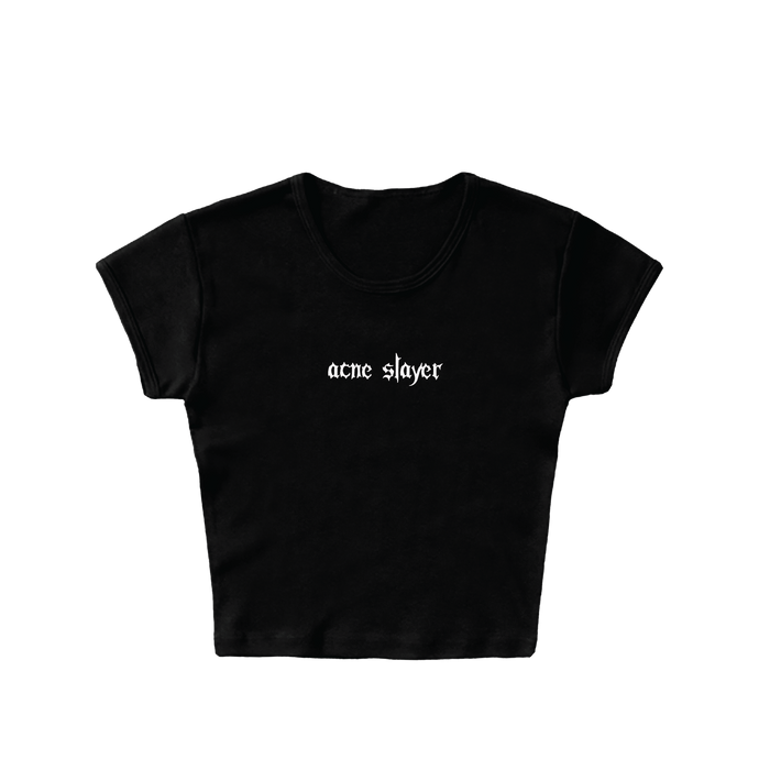 acne slayer teeny tiny baby tee