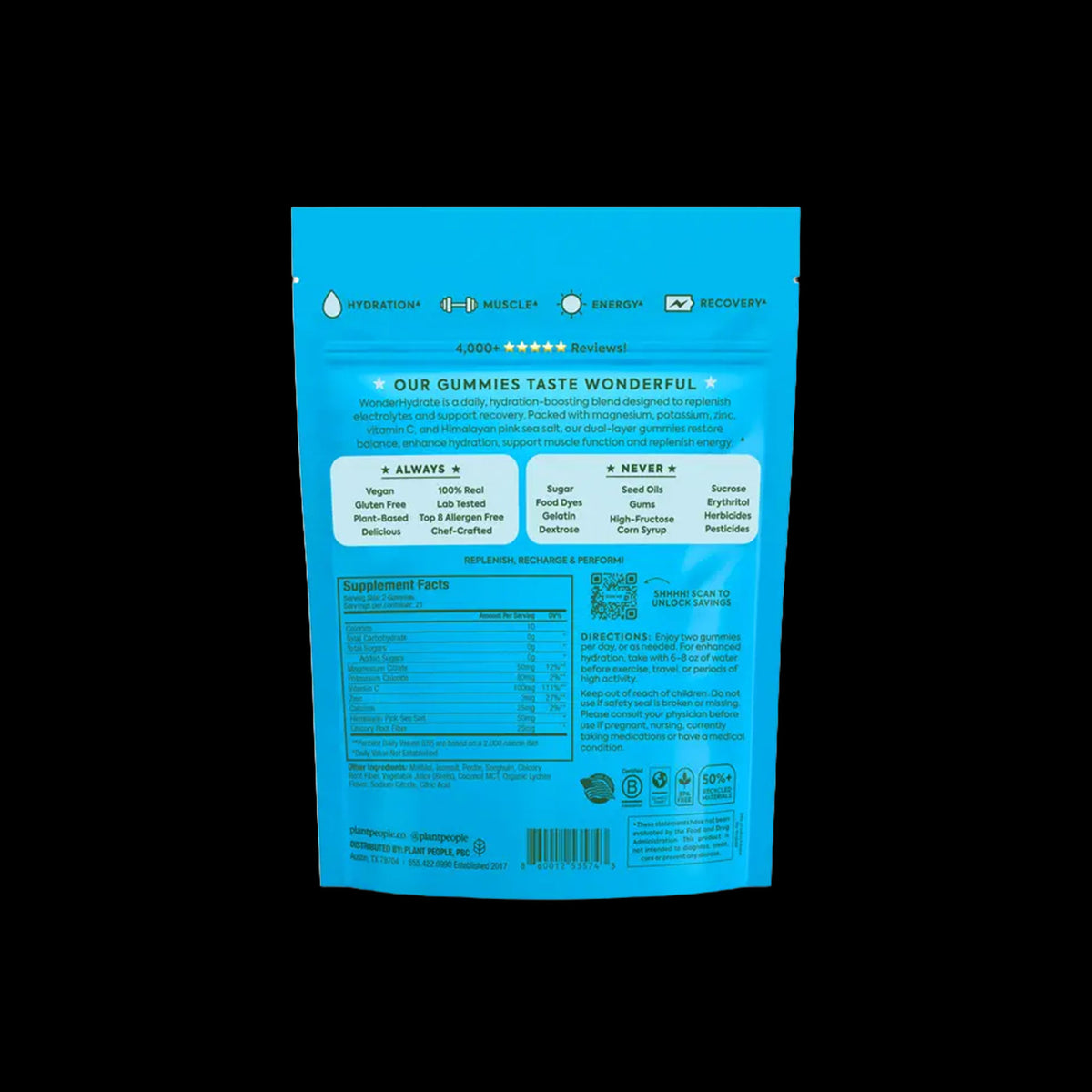 wonderhydrate lychee electrolyte treats